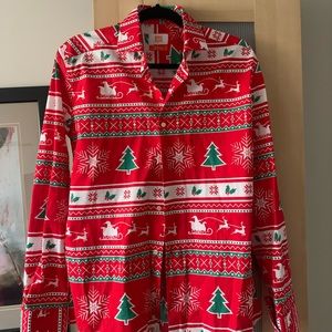 Oppo suits long sleeve Christmas button up